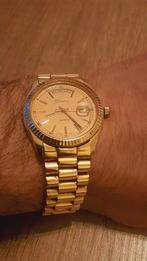 gouden heren horloge 18kt, Sieraden, Tassen en Uiterlijk, Armbanden, Goud, Goud, Gebruikt, Ophalen of Verzenden