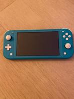 Nintendo Switch lite inclusief hoesje, Ophalen of Verzenden, Turquoise, Gebruikt, Met beschermhoes of tas