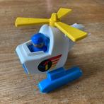 Vintage Fisher Price helicopter wit met poppetje piloot, Ophalen of Verzenden, Gebruikt, Auto of Voertuig