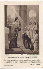 Bp12 devotie prentje communie uitreiking aan de h, maagd, Verzamelen, Verzenden, Zo goed als nieuw, Kaart of Prent