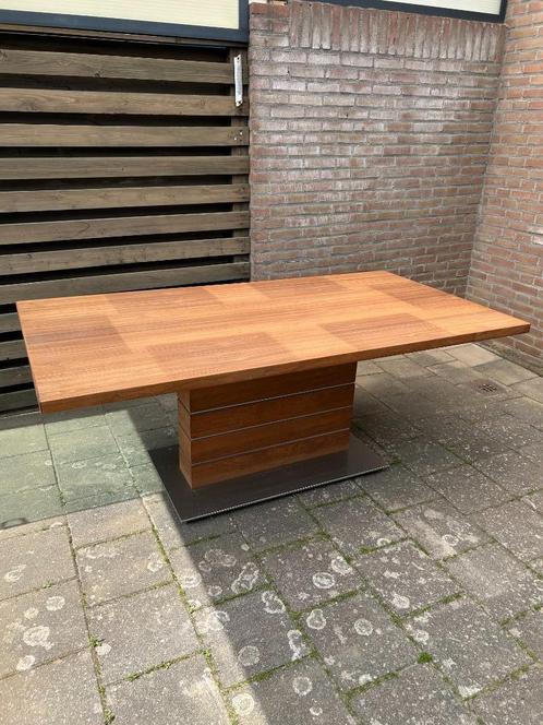Mooie massieve noten houten design eettafel 190/100/75 cm., Huis en Inrichting, Tafels | Eettafels, Gebruikt, 50 tot 100 cm, 150 tot 200 cm