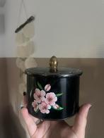 Vintage blik met Bloemmotief, Ophalen of Verzenden