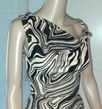 Lange jurk marmerpatroon Pretty little thing XXS-XS, Kleding | Dames, Verzenden, Zwart, Nieuw, Maat 34 (XS) of kleiner