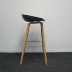 HAY About a Stool AAS32 Barkrukken | Grijs/ Eiken | 75 cm, Huis en Inrichting, Barkrukken, Gebruikt, -, -, 60 tot 90 cm