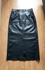NIEUW! Vanilia Zwarte Lederlook Maxi Rok - Maat 40, Maat 38/40 (M), Vanilia, Zwart, Nieuw