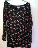 Rock Rebel Skull Kersjes Shirt - Maat M, Maat 38/40 (M), Zwart, Ophalen of Verzenden, Lange mouw