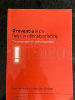 Boek: Preventie in de hulp- en dienstverlening, Ophalen of Verzenden, Zo goed als nieuw, HBO, Sijtze de Roos, M. van Di