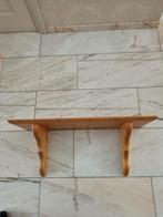 Grenenhouten wandplank met fraaie consoles., Huis en Inrichting, Woonaccessoires | Wandplanken en Boekenplanken, Ophalen of Verzenden
