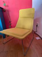 2 x Capellini Jasper Morrison (1999) low pad chair yellow, Ophalen, Zo goed als nieuw, 75 tot 100 cm, 50 tot 75 cm