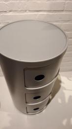 Kartell Componibili 3 - Bijzettafel container nachtkastje, Ophalen of Verzenden, 25 tot 50 cm