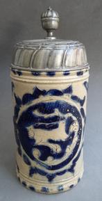 Om 1725 - 1775 Steengoed Westerwald Bier Pint Bierpint Pulle, Antiek en Kunst, Ophalen