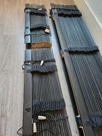 Houten jaloezieën, zwart/donkerbruin, diverse maten, Ophalen, Gebruikt, 200 cm of meer, 150 tot 200 cm