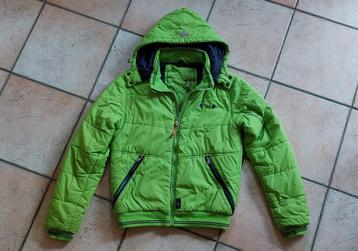 Winterjas Sevenoneseven 170-176 groen capuchon jas 717 beschikbaar voor biedingen