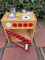 Mooi houten kinder fornuis/oven!, Kinderen en Baby's, Speelgoed | Houten speelgoed, Ophalen, Zo goed als nieuw, Meubelstuk of Keukentje