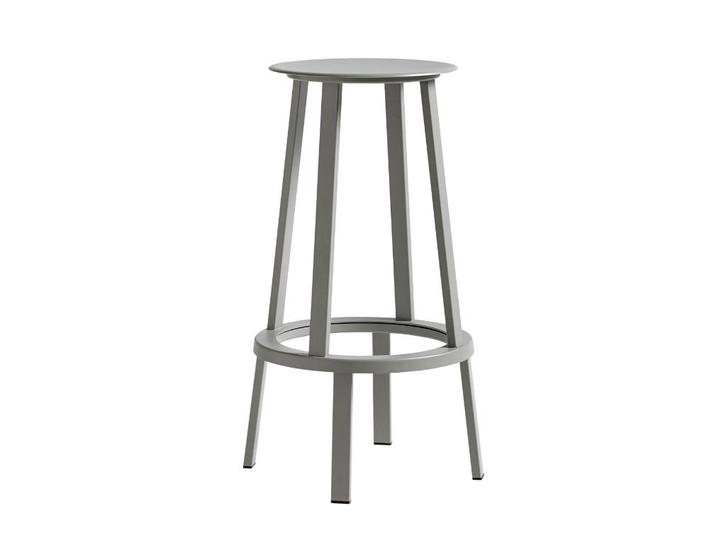 HAY Revolver Barkruk Grijs | Van €275, nu, Huis en Inrichting, Barkrukken, Nieuw, 60 tot 90 cm, 2 krukken, Draaibaar, Ophalen of Verzenden