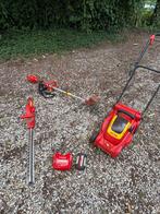 Wolf Garten set grasmaaier heggenschr grastrimmer accu kapot, Ophalen, Gebruikt, Overige soorten