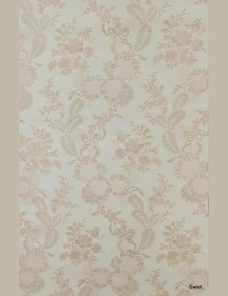13963 Klassiek bloemenbehang pastel roze goud retro swiet, Huis en Inrichting, Stoffering | Behang, Beige, Roze, Verzenden