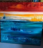 Enrico Nieuwenhuis Schilderij - Abstract Landschap, Antiek en Kunst, Ophalen of Verzenden