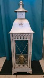Sfeervolle Vintage Metalen Lantaarn – Eyecatcher voor Binnen, Ophalen, Wit, Zo goed als nieuw, Metaal