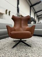 Nieuw Design on Stock Nosto Relaxfauteuil bruin leer Stoel, Ophalen of Verzenden, Design on Stock, Nieuw, Leer
