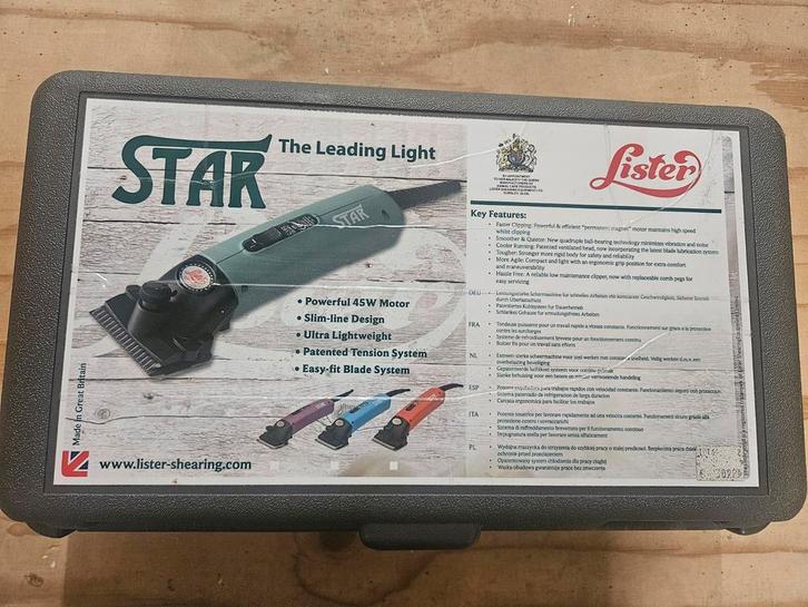 Lister star scheermachine, Dieren en Toebehoren, Paarden en Pony's | Verzorgingsproducten, Ophalen of Verzenden