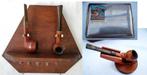 partij 3 Pijpenstandaard 9 pijpen en Art Deco Cigarette Case, Verzamelen, Rookartikelen, Aanstekers en Luciferdoosjes, Ophalen of Verzenden