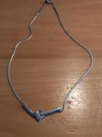 PRACHTIGE JAREN 60 ZILVEREN ( ZWAARDJE ) KETTING  45 CM, Ophalen of Verzenden