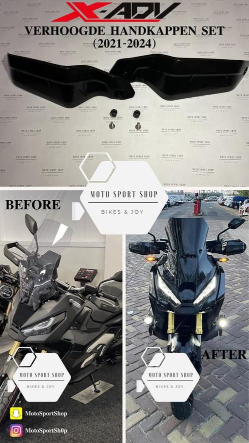 Honda X-ADV Verhoogde handkappen set Zwart, Motoren, Tuning en Styling, Ophalen