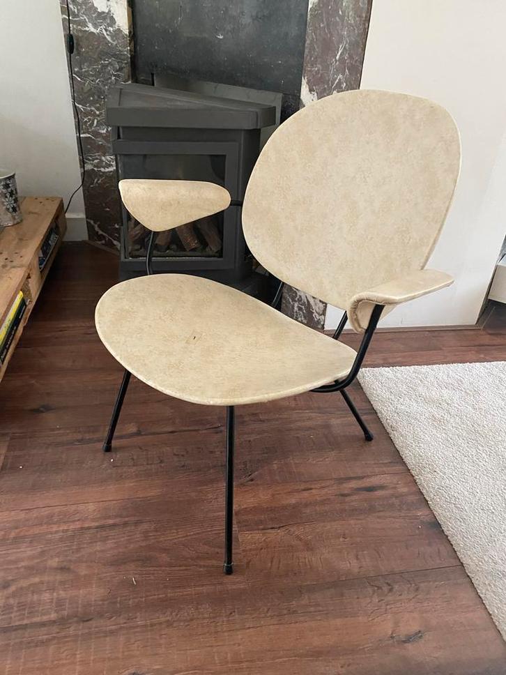 Twee Gispen Kembo stoelen - opknappers, Huis en Inrichting, Stoelen, Gebruikt, Twee, Metaal, Overige kleuren, Ophalen