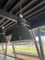 2 Hanglampen industrieel oude kippenschuur lamp fabriekslamp, Gebruikt, Ophalen of Verzenden, Metaal, 50 tot 75 cm