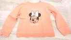 Sweater / trui Minnie Mouse, maat 122, zalmroze, Disney, Meisje, Trui of Vest, Ophalen of Verzenden