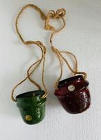 Set van 2 Keramobiles, Van Eck , bloempotjes , 70s, Verzamelen, Ophalen of Verzenden, Huis en Inrichting