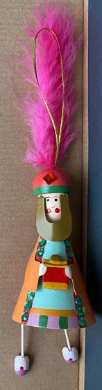 Kerstboom metalen decoratie, oosters poppetje, 24 cm lang, Ophalen of Verzenden, Zo goed als nieuw