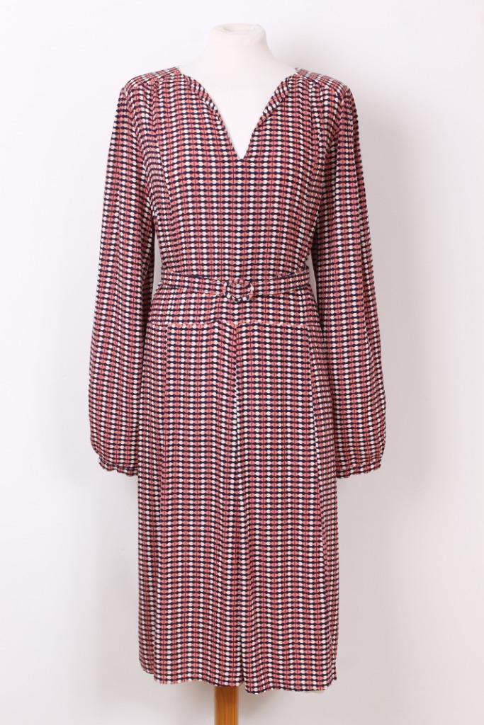 Jurk met ceintuur van KING LOUIE maat 42 (XL), Kleding | Dames, Jurken, Zo goed als nieuw, Maat 42/44 (L), Roze, Knielengte, Verzenden