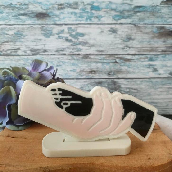 Handgemaakte hondenpoot in hand beeldje, Dieren en Toebehoren, Honden-accessoires, Nieuw, Ophalen of Verzenden