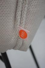 6 x luxe eetkamerstoel Sanne Jess armleuning stof naturel, Ophalen, Overige kleuren, Zo goed als nieuw, Stof