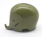 Dresdner Bank Drumbo olifant spaarpot GROEN jaren '70, Ophalen of Verzenden, Zo goed als nieuw, Kunststof, Dier