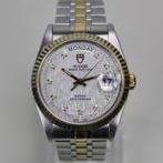 Tudor Prince Day Date - 76213 - Diamond Linnen, Overige merken, Staal, Gebruikt, Staal