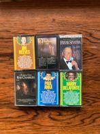 Cassettebandjes 6 stuks, Jim Reeves 2x, Frank Sinatra etc, 2 t/m 25 bandjes, Met bewaardoos, rek of koffer, Gebruikt, Ophalen of Verzenden