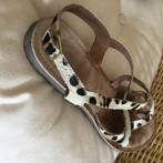 Manfield Sandalen luipaardmotief maat 40 in goede staat, Overige kleuren, Verzenden, Sandalen of Muiltjes, Manfield