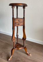 Engels Houten Hoog Piedestal Plantentafeltje vintage Antiek, Ophalen