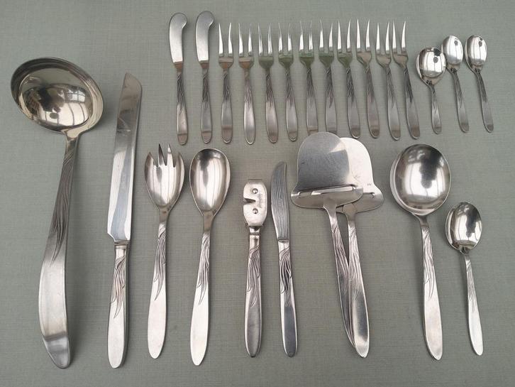 Gero Zilmeta 520 Tango - Slacouvert - Messenslijper Jamlepel, Antiek en Kunst, Antiek | Bestek, Ophalen of Verzenden