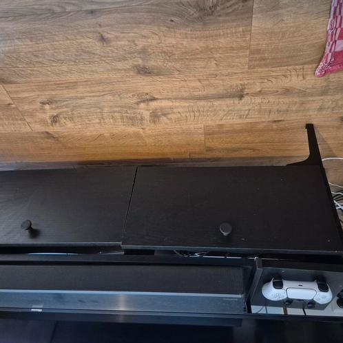 Zwart lak tv meubel te koop, Amsterdam West, Huis en Inrichting, Kasten | Televisiemeubels, Gebruikt, Minder dan 100 cm, 25 tot 50 cm