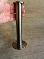 Auerhahn kandelaar 21cm modern staal z.g.a.n., Nieuw, Ophalen of Verzenden, Metaal, Kandelaar