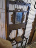 antiek wand kapstok, spiegel kapstok, staande kapstok., Ophalen, Hout, Wandkapstok, 200 cm of meer