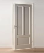 Tijdloze binnendeur wit voorgelakt in stomp | Schuifdeur, Niet ingevuld, 80 tot 100 cm, Binnendeur, Niet ingevuld