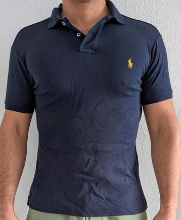 Ralph Lauren Polo Custom Fit Shirt | Donkerblauw | Maat S |  beschikbaar voor biedingen