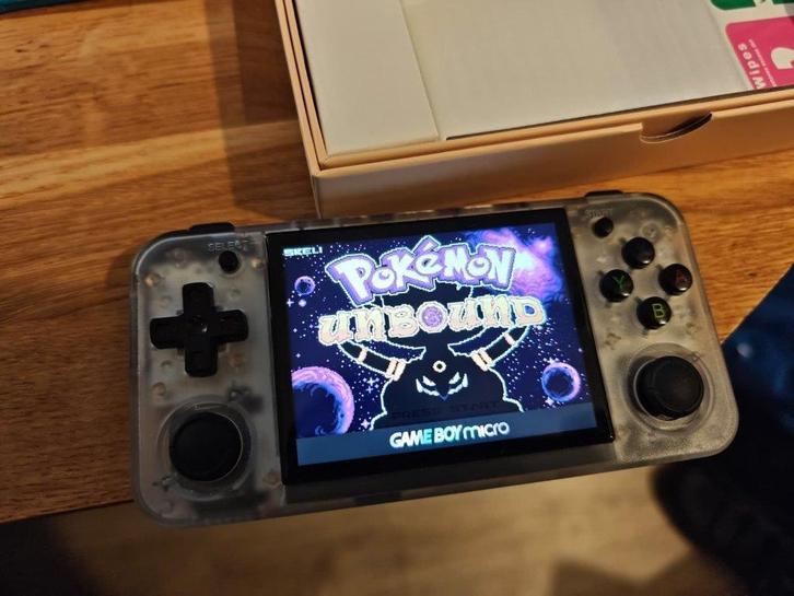 Anbernic RG35XX H transparant wit, Spelcomputers en Games, Spelcomputers | Nintendo Game Boy, Zo goed als nieuw, Overige modellen