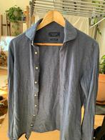 Profuomo Dark Blue Knitted Shirt – Size 40 (Slim Fit), Halswijdte 39/40 (M), Verzenden, Blauw, Profuomo