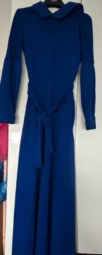 Lange blauwe jurk maat 36, Kleding | Dames, Blauw, Ophalen of Verzenden, Onder de knie, Zo goed als nieuw